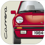 Porsche 911 Carrera Targa 1984-89 Coaster 7